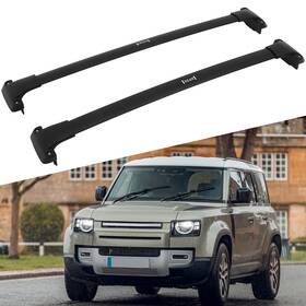 Fla117663oad Flatroad Cross Bar Set Roof Rack For 2020-2021 Land Rover Defender Luggage Cargo Carrier