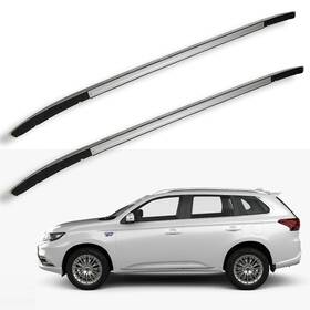 Fla160834oad Flatroad 2 X Top Roof Side Rail For 2013-2019 Mitsubishi Outlander Silver Set