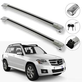 Fla161675oad Flatroad Cross Bar Black Aluminum Roof Rack Set For 2009-2015 Mercedes Benz Glk270 Glk350