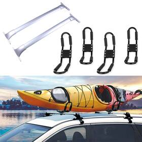 Fla838135oad Flatroad 4 X Canoe Kayak Rack J Bar 2 Roof Travel Kit For 2014-2019 Nissan Rogue