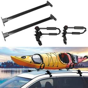Fla838159oad Flatroad Adjustable Canoe Kayak Rack 2x Cross Bar For 2005-2012 Nissan Pathfinder Black