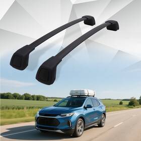 C1183v11 Flexmotor 2pcs Lockable Cargo Carrier Roof Rack Cross Bars For 2024 2025 Chevy Equinox Ev