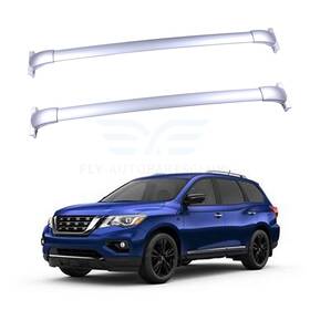 10127634 Fly-autopartsclub Roof Rack Cross Bars For Nissan Pathfinder 3.5l 13-19 Top Luggage Silver