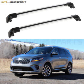 10251027 For 2015-2017 Kia Sorento Top Roof Rack Baggage Luggage Cross Bar Black