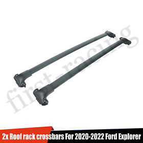 Rk54252 For 2020-2022 Ford Explorer Kayak Canoe Bike Snowboard Roof Rack Rails Crossbars