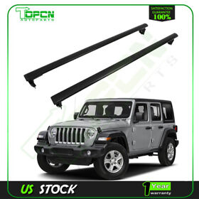Ta117655010901p For Jeep Wrangler 11-2021 Aluminum Roof Rack Cross Bar Top Luggage Baggage Cargo