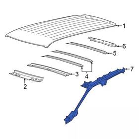 Lb5z-7855114-cc Ford Genuine Roof Rail