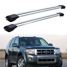 Wbblckcr1 Ford Roof Rack Rails Cross Bars Escape 2008-2012 Silver Luggage 2pcs