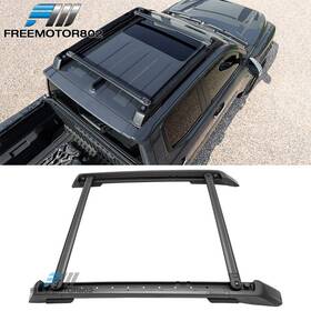 Fz-5-rrcb-ttac24dc4p-bk Freemotor802 Fits 24-25 Toyota Tacoma Double Cab 4pc Roof Cross Bars With Slide Rail - Aluminum