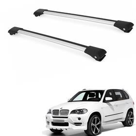 Gmus0014 Galactic Motion Lockable Roof Rack Cross Bars For Bmw X5 E70 2007-2013 Silver 2pcs