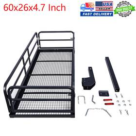 Garvee 629831317288 60 Inch Cargo Carrier Hitch Mount Folding Basket Rack 750 Lbs Fits 2 Receiver