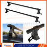 Gd106581r Gdcar Universal Adjustable Roof Rack Cross Bars Black Rails Aluminum