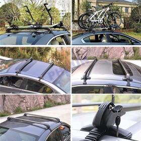 Gearzaar 773201636940 40 Inch Car Suv Aluminum Roof Rack Top Luggage Cargo Carrier Cross Bar With Lock Cqkqc