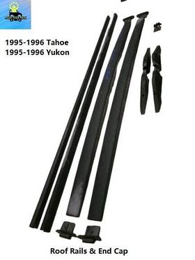15982057 General Motors 1995 1996 Tahoe Yukon Luggage Rack Roof Rails Cross Bars Caps 4 Door 15982057 General Motors 1995 1996 Tahoe Yukon Luggage Rack Roof Rails Cross Bars Caps 4 Door