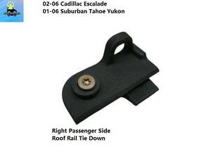 88892560 General Motors 01-06 Escalade Tahoe Yukon Right Luggage Rack Roof Rail Tie Down