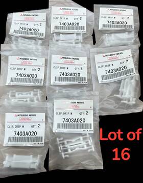 7403a020 Genuine Mitsubishi Lancer Door Drip Weatherstrip Molding Clip Lot Of 16