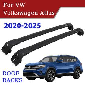 Bh180000sh0qhg00 Gep 1339 Roof Racks For Vw Volkswagen Atlas 2020-2025 Aluminum Cross Bars 165lbs