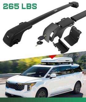 C2146v22 Gep 265lbs Cross Bars Roof Rack For 2022 - 2026 Kia Carnival With Raised Side Rails
