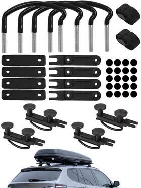 Glazeal Gla 154 4pack Roof Box U-bolt Clamps With 8 Lock Nuts