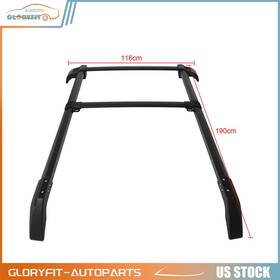 Glt111gfh24390 Gloryfit-autoparts Aluminum Roof Rack For 2021-2024 Ford Bronco 2x Cross Bar Side Rail