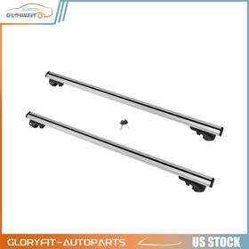H10660911ld Gloryfit-autoparts For Jeep Cherokee 2014-2021 Roof Rack Cross Bars Lockable Luggage Carrier Silver