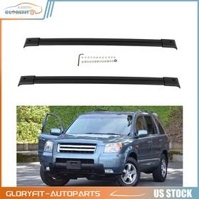 Gloryfit-autoparts H16167011ld Fits Honda Pilot 2003-2008 Roof Rack Cross Bars Luggage Black Rails Aluminum Bar