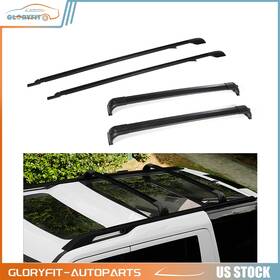 H83325311ld Gloryfit-autoparts 4pc For 2005-2016 Land Rover Lr3 And Lr4 Roof Rack Side Rail Cross Bar Cargo Black