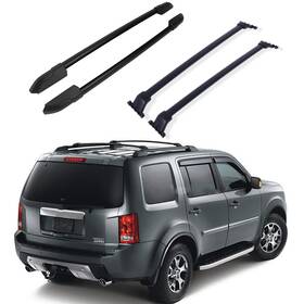 H83812411ld Gloryfit-autoparts For 2009-2015 Honda Pilot Roof Rack Cross Bar Rail Luggage Carrier Black
