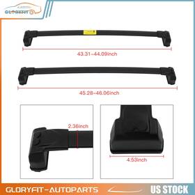 Glt117gfh75663 Gloryfit For 2020-2021 Land Rover Defender Roof Rack Cross Bars Luggage Carrier Black