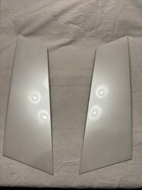 756005 Gm 08-12 Buick Enclave Lh Rh Side Rear Door Window Sail Trim Panel White M31a