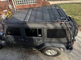 Gjjk4stl40 Gobi Jeep Jk Stealth Rack 4 Door Setup With Ladder 2007-18