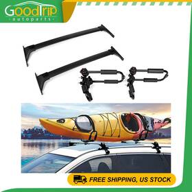 Go83811o170dt Goodtrip Us Stock For Toyota Rav4 2019 Roof Rack Cross Bar Black 2x Kayak Foldable