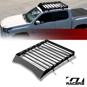 Gtrrmaridg17aa Gtracers For 2017-2023 Honda Ridgeline Blk Modular Window Frames Roof Basket Wind Fairing
