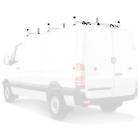 H2652w Vantech White Bar Steel Ladder Rack Mercedes Sprinter Low Roof