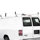 H3056w-return Vantech White Bar Aluminum Ladder Roof Rack System Gmc Savana