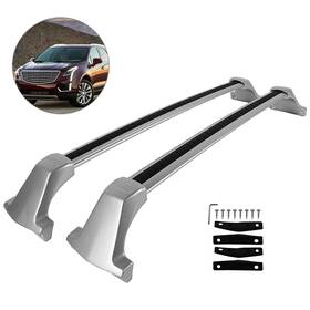 H16167111ld Hdautoworld For 2016-2022 Cadillac Xt5 Roof Rack Cross Bar Luggage Carrier Black Aluminum