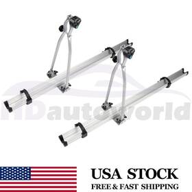 H83180701ld Hdautoworld 52 Inch Heavy Duty Aluminum Lock Jaw Style Bike Carrier Bicycle Roof Rack Mount Set