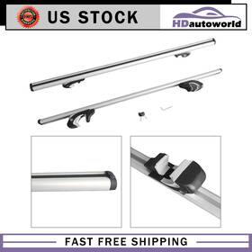 Hbr135dsq778 Hdautoworld 56 Inch Roof Cross Bars Universal Crossbars Rack Adjustable Aluminum
