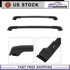 Hd131re169g1 Hdautoworld Roof Rack Cross Bar For 16-19 Ford Explorer Aluminum Black Luggage Carrier