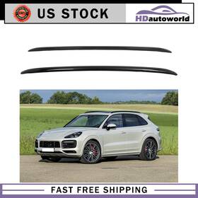Hda131fgd172gf16 Hdautoworld New Roof Rack Side Rail With Sticky Set Black Fits 2018-2022 Porsche Cayenne