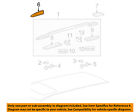 634920e080 Highlander Left Luggage Cover Rack Roof Oem Carrier-front Toyota Rail