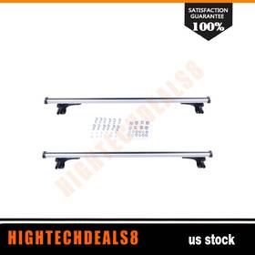 Htc10460159a Hightechdeals8 Universal 48 Inch Car Cross Bar Luggage Cargo Carrier Top Roof Rack With 3 Kinds Clamp