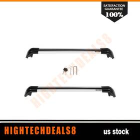 Htc10660624a Hightechdeals8 Roof Rack Cross Bar For 2010-2018 Volkswagen Vw Tiguan Aluminum Carrier