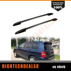 Htc10662762a Hightechdeals8 Roof Rack Side Rails Bar For 2008-2013 Toyota Highlander Luggage Carrier