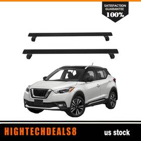 Htc11629361c Hightechdeals8 Roof Rack Cross Bar For 53 Inch Universal Suv Luggage Cargo Carrier Black Aluminum