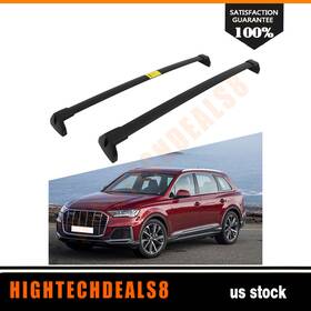 Htc11766566a Hightechdeals8 Cross Bar For 2016-21 Audi Q7 Roof Rack Luggage Carrier Crossbar Black Aluminum Htc11766566a Hightechdeals8 Cross Bar For 2016-21 Audi Q7 Roof Rack Luggage Carrier Crossbar Black Aluminum
