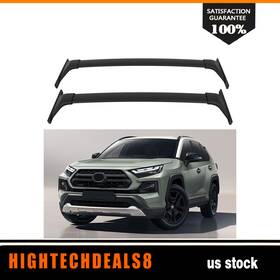 Htc11828306b Hightechdeals8 Cross Bars For 2019-2023 Toyota Rav4 Adventure Trd Off-road Aluminum Roof Rack