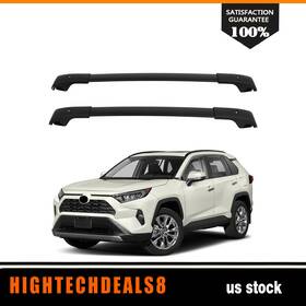 Hightechdeals8 Htc13116330b Roof Rack Cross Bar For 2013-2018 Toyota Rav4 Aluminum Luggage Cargo Carrier