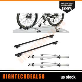 Htc83328956a Hightechdeals8 Universal 48 Inch Adjustable Cross Bar Roof Rack Lock Bike Top Mount Heavy-duty