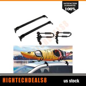 Htc83816724a Hightechdeals8 Roof Rack Carrier Cross Bar Set For 17-2019 Gmc Rooftop Kayak